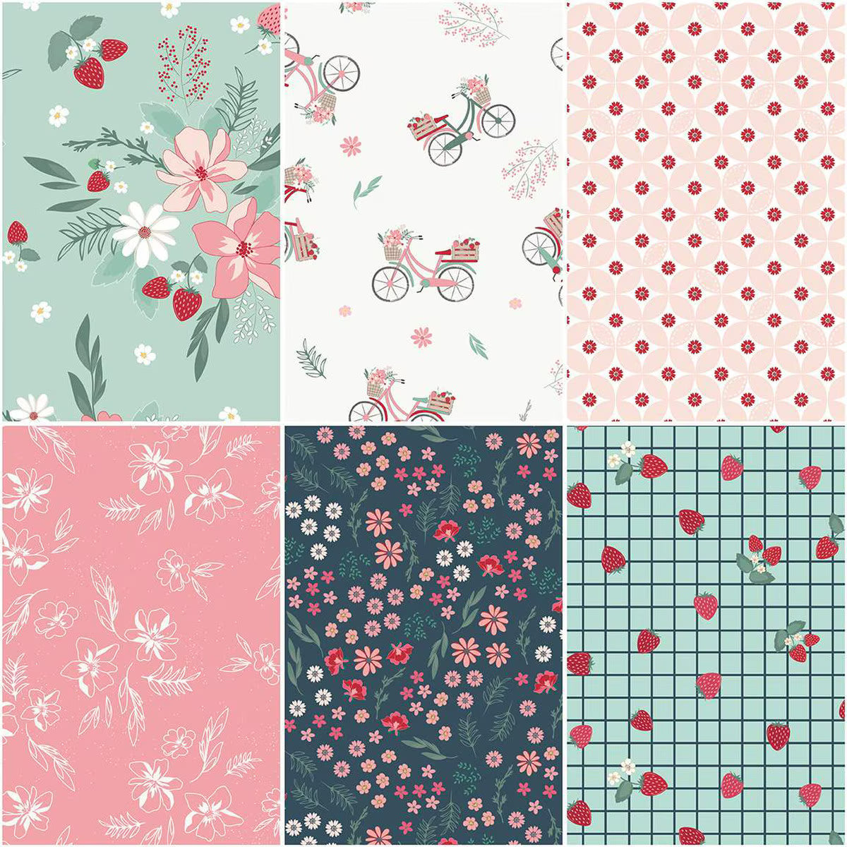 Berry Market Fat Quarter Bundle, Riley Blake Designs