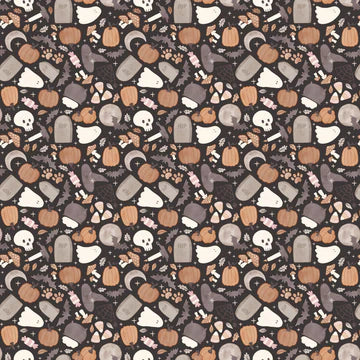 Pumpkins and Paws Fat Quarter Bundle By Camelot Fabrics (14 Fat Quarters)