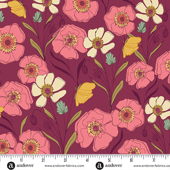Meadow Walk 5 inch charm pack, Andover