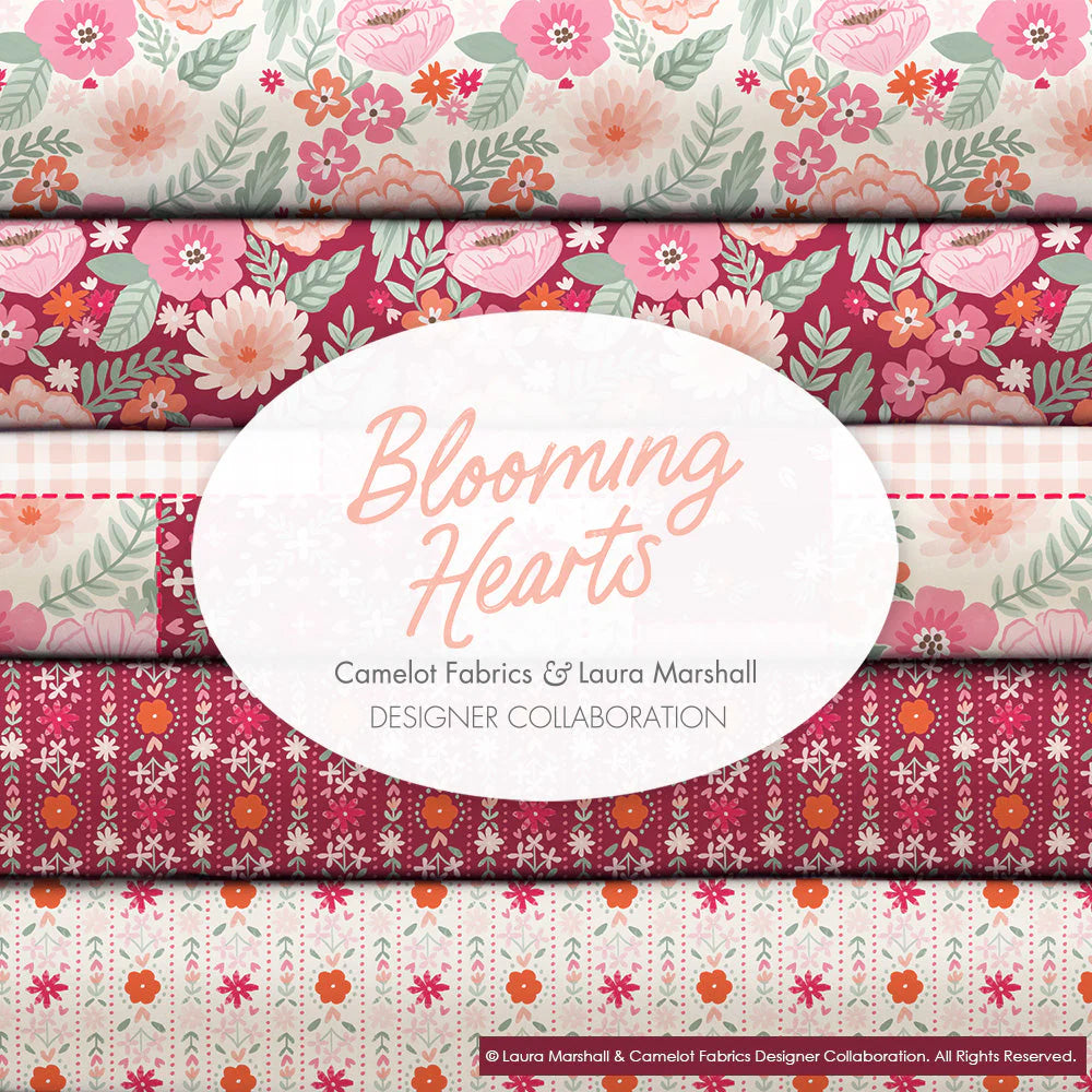 Blooming Hearts Charm Pack, Camelot Fabrics