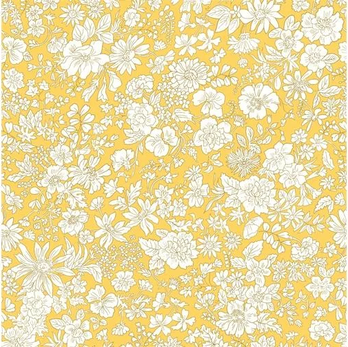 Emily Belle Sunshine Yellow by Liberty of London by the 1/2 meter