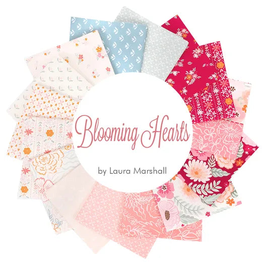 Blooming Hearts Fat Quarter Bundle, Camelot Fabrics