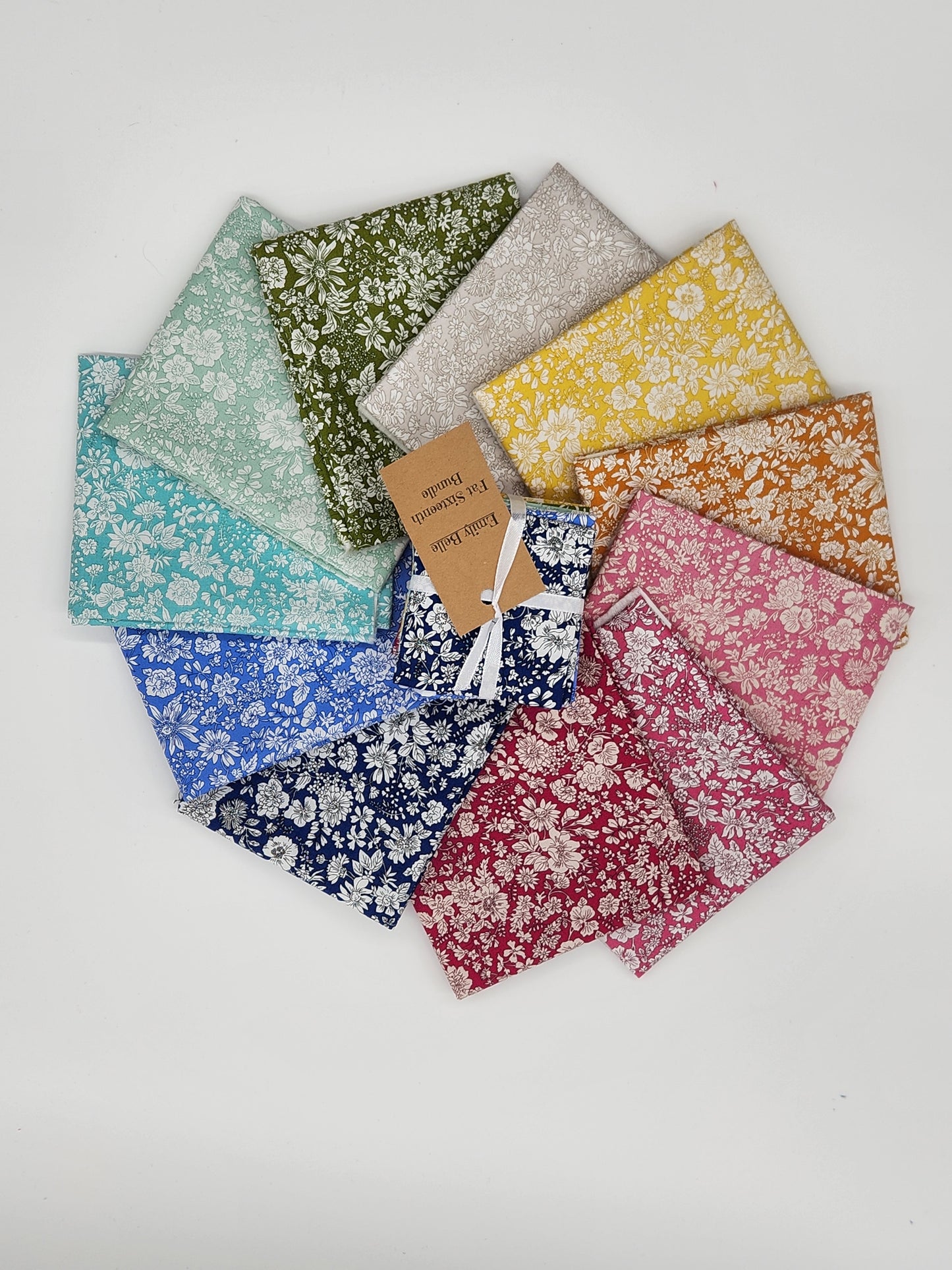 Emily Belle by Liberty Of London Fabric 11 Fat Sixteenth bundle