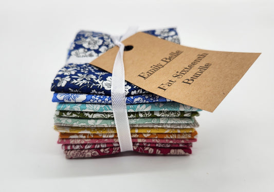Emily Belle by Liberty Of London Fabric 11 Fat Sixteenth bundle