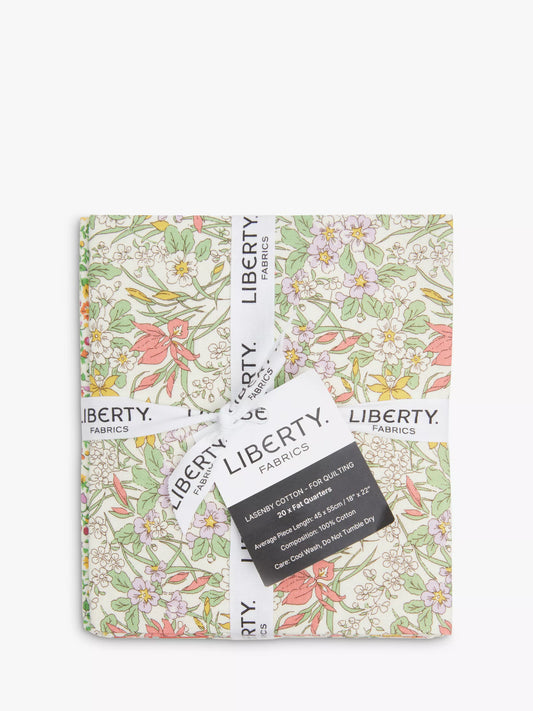 Everlasting by Liberty Of London Fabric 5 Fat Quarters Orange and Yellow