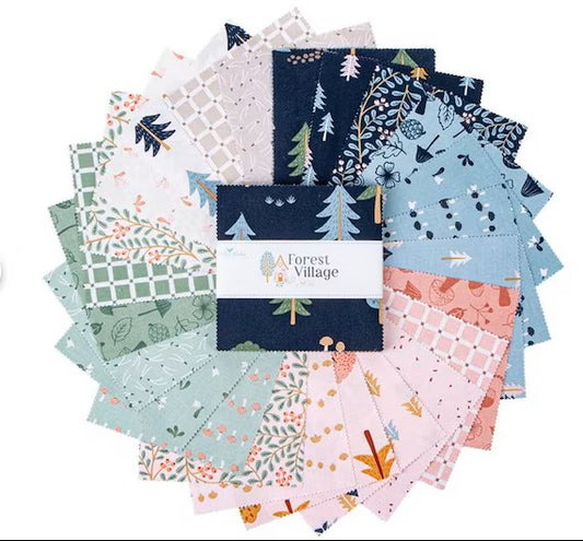 Forest Village Charm Pack by Little Forest Atelier for Riley Blake Designs