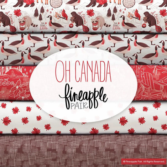 Oh Canada Fat Quarter Bundle By Camelot Fabrics (12 Fat Quarters)