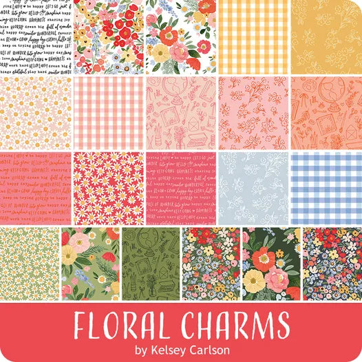 Floral Charms Charm Pack, Riley Blake designs