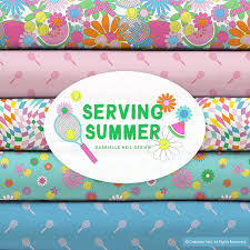 Serving Summer Collection By Camelot Fabric, Layer Cake