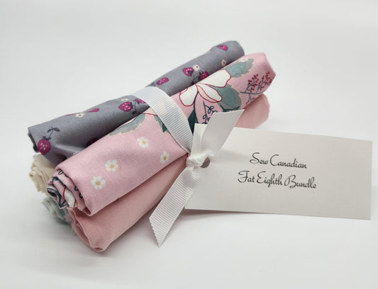 Spring Fat Eighth Bundle by Sew Canadian 5 Fat Eighths